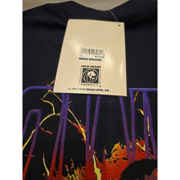 Vintage Deadstock 90s mike tyson mathis boxing t-shirt 1995 With Tags Las Vegas - Picture 4 of 13